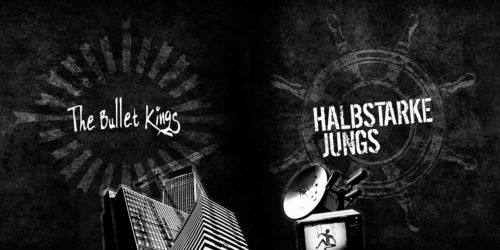 The Bullet Kings / Halbstarke Jungs - Godforsaken Town / Cheer Up! [EP][rot]