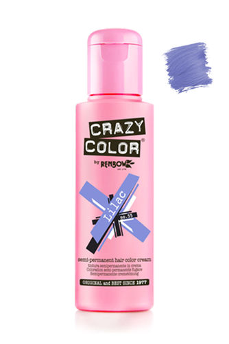 Crazy Color Semipermanente Haarfarbe [Lilac Nº 55 (100 ml)]