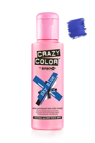 Crazy Color Semipermanente Haarfarbe [Sky Blue Nº 59 (100 ml)]
