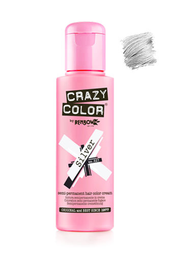 Crazy Color Semipermanente Haarfarbe [Silver Nº 27 (100 ml)]